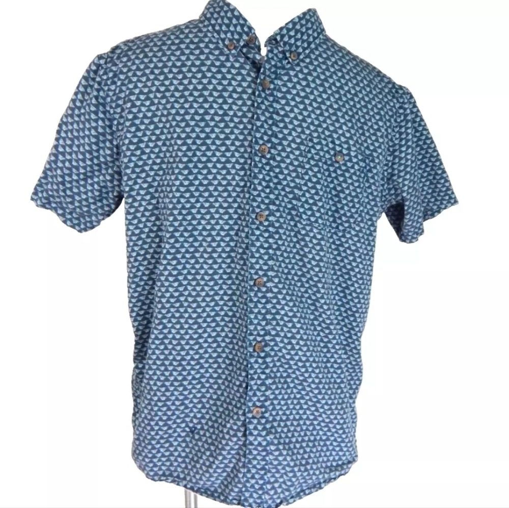 Vissla Printed Button Down Shirt - image 1